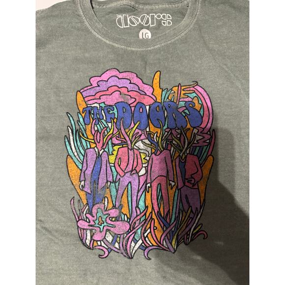 NWOT The Doors Green Crop Top - Picture 2 of 4